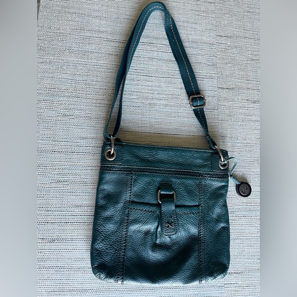 Teal Sak crossbody purse with adjustable strap. - Picture 1 of 5